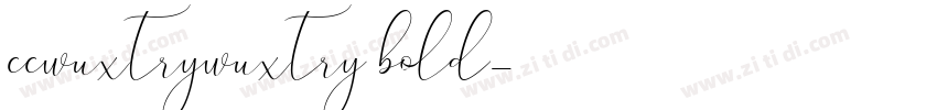 ccwuxtrywuxtry bold字体转换